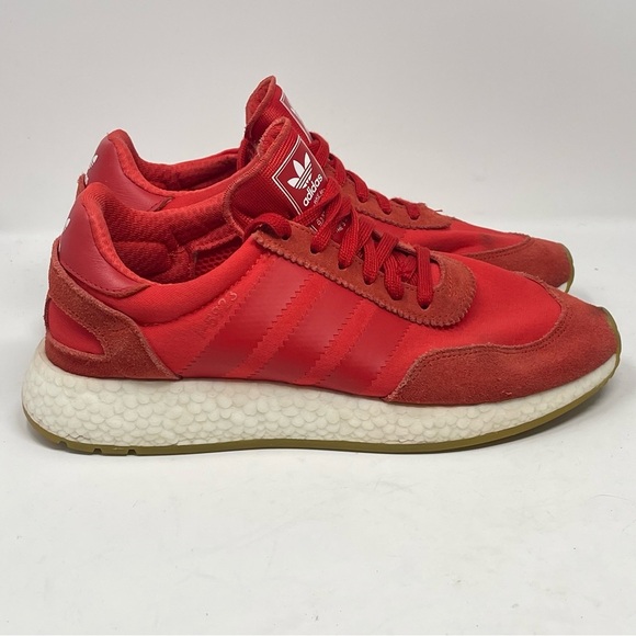 Adidas I-5923 Shoes Mens 8 Red Gum Soles Mesh Suede Running Sneakers D97346 - Picture 3 of 16